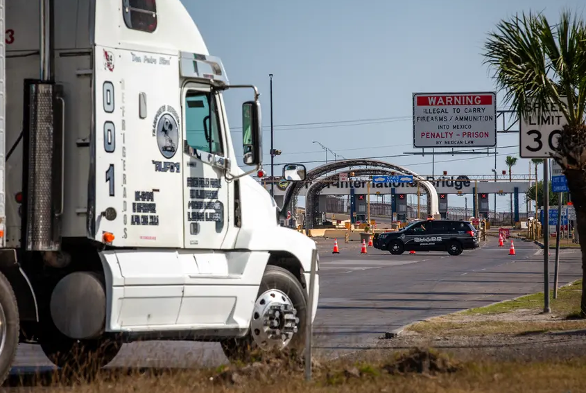 International trade halted at Texas border crossings as truckers protest Greg Abbott’s new inspections
